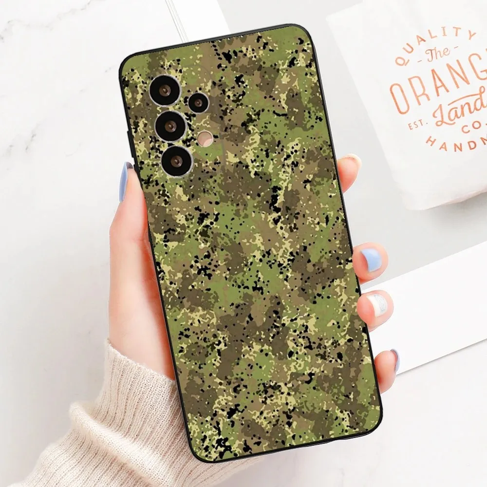 Military Army Camouflage Phone Case Phone Case for Samsung Galaxy A13,A21s,A22,A31,A32,A52,A53,A71,A80,A91, Soft Black Cover