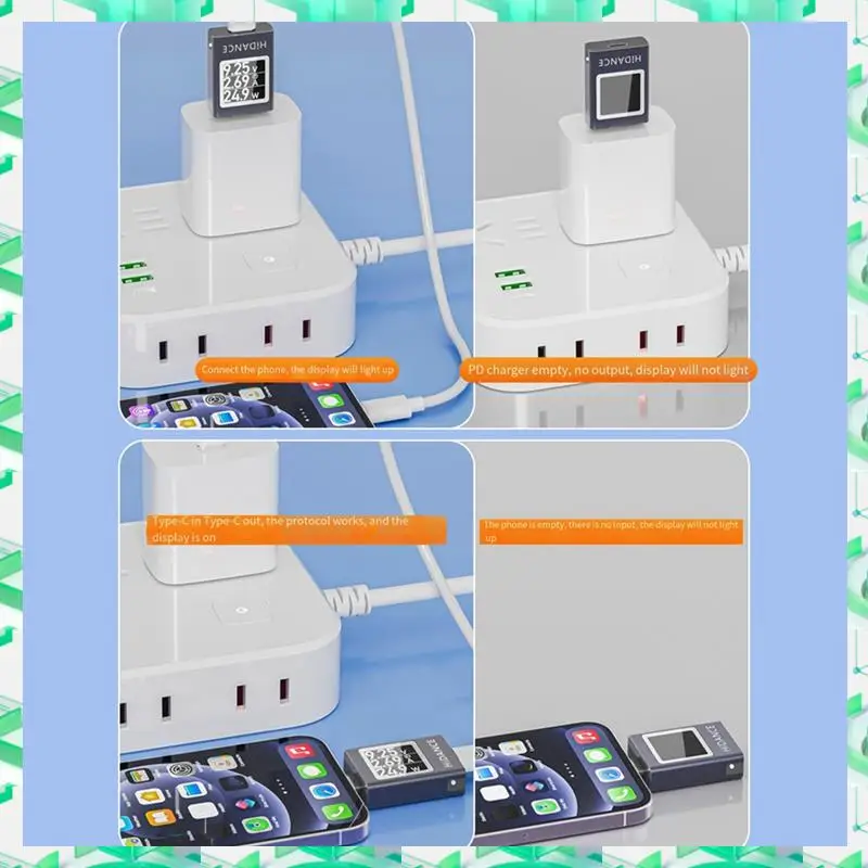 

FIZP HDC-085C DC 4.5-50V 0-12A PD3.1 Multifunction Digital Display Dcvoltage Ammeter Power Meter Type-C Cell Charging Tester