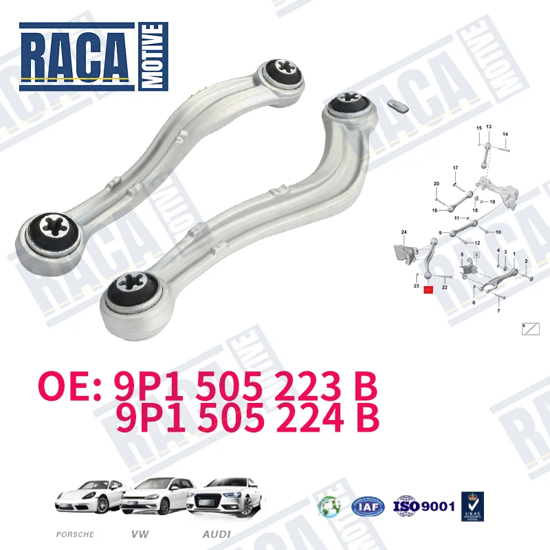 

For Porsche 911 Carrera 991 992 Tturbo Rear Suspension Control Arm 9P1505223B 9P1505224B 99133104320 99133104420
