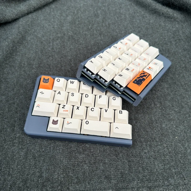 แบบพกพาแยก 40% Miniคีย์บอร์ดCustom 40 Ultra Compact Hot-Swap 2.4Gไร้สายแยกคีย์บอร์ดชุดQMK/VIAL