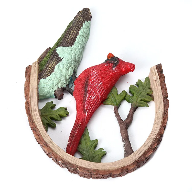 

Новые украшения ручной работы из смолы, птицы, ступающие на ветках, полукруглые пейзажи, домашний интерьер и сад.