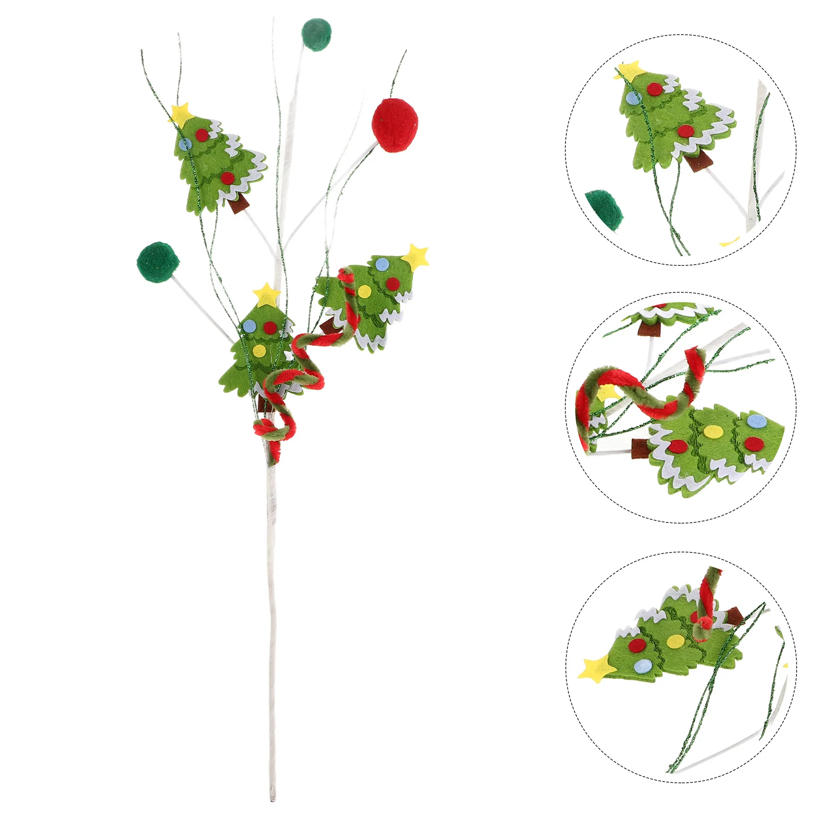 

Ciieeo Christmas Tree Branch Picks Candy Cane Hanging Decor Xmas Holiday Party Favors