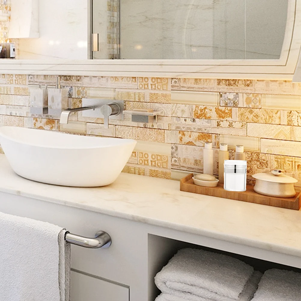 

3Pcs Empty Cream Boxes Acrylic Jars for Travel Lotion Storage Refillable Portable Containers Multi-Function Cream