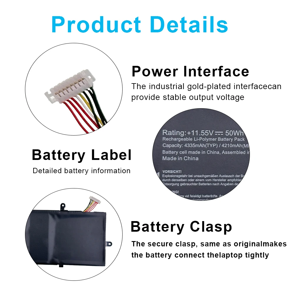 C31N1816 Laptop Battery For ASUS Flip 13 UX362 UX362FA Q326FA Q326FA-BI7T13 UX362FA-2B Series C31POJ1 0B200-03160000 3ICP5/70/81