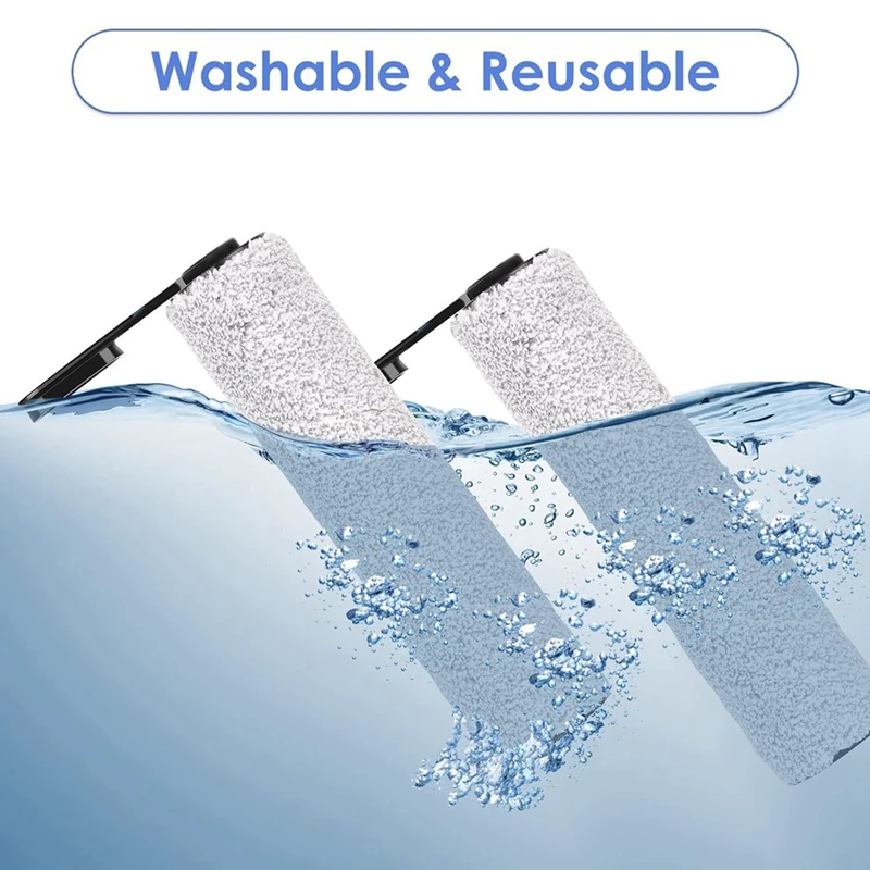 Tineco-rodillos de repuesto para aspiradora inalámbrica, 4 piezas, como se muestra, de plástico, para suelo One S5/ Floor One S5 Pro