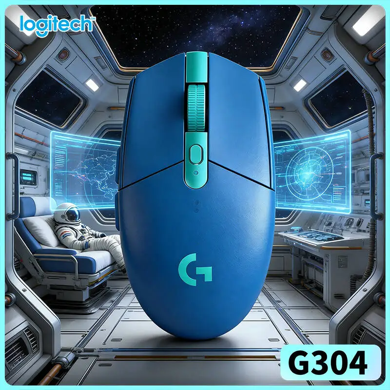 

Беспроводная мышь Logitech G304 с сенсором HERO 12000 DPI, LIGHTSPEED, 1 мс, 9 месяцев автономной работы, стабильное соединение, для пользователей настольных ПК