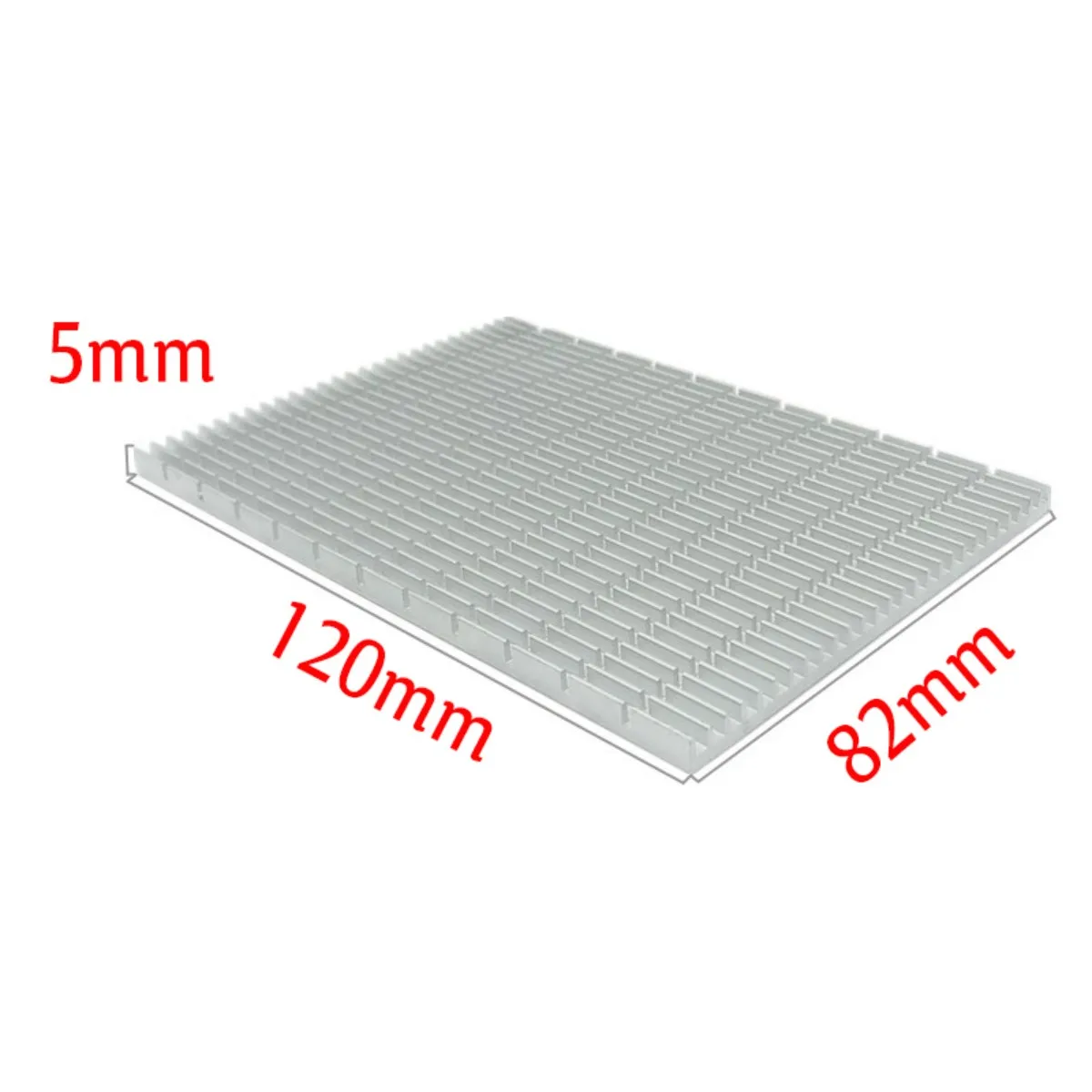 LED Cooling Aluminum Heat Sink Dissipation 120mm × 82mm × 5mm High-thermal-conductivity Alu