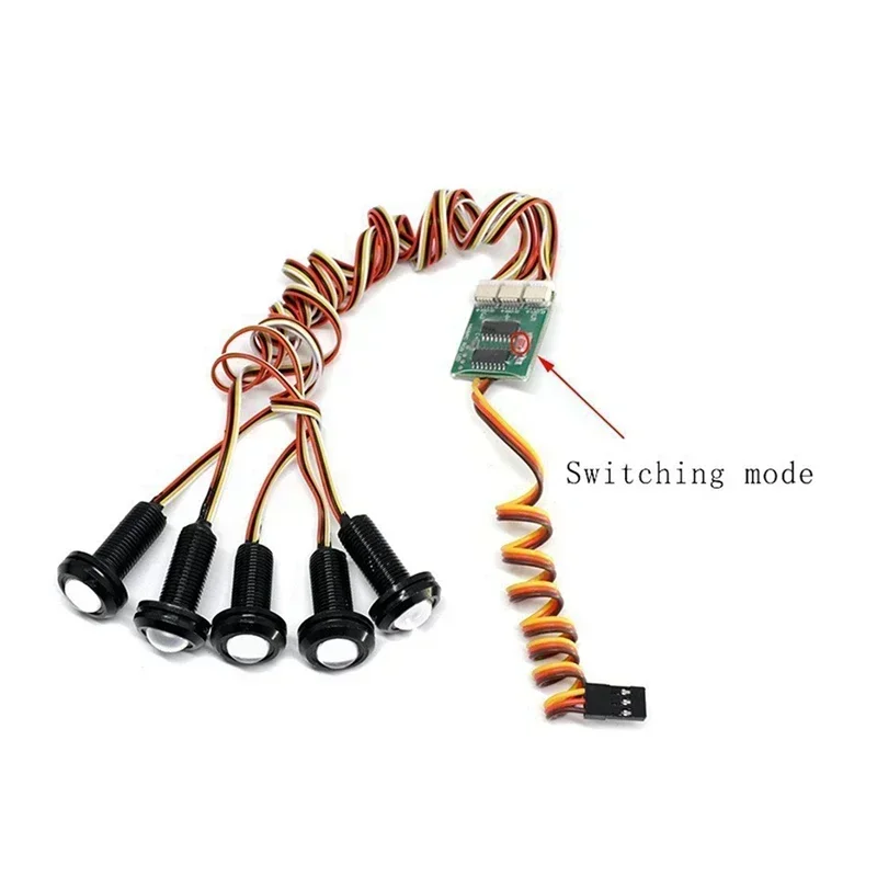 Kit de luz RC con 10 modos para Tras Slash 4X4 VXL 2WD 1/10 RC camión coche actualizaciones piezas