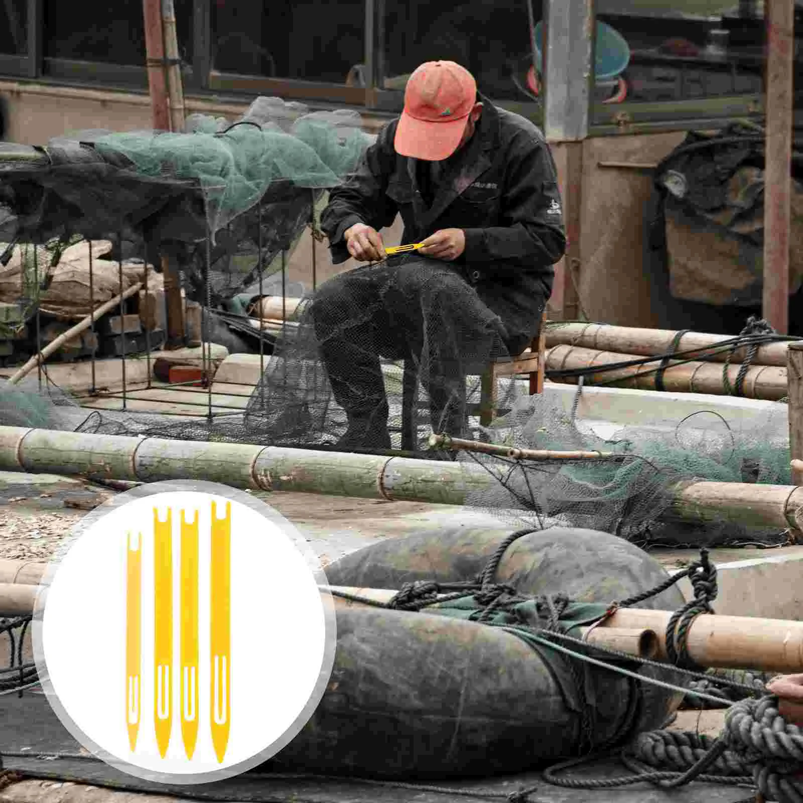 

Fish Fishnet Repair Tool Fishing Nets Plastic Shuttle Needling Netting Shuttles