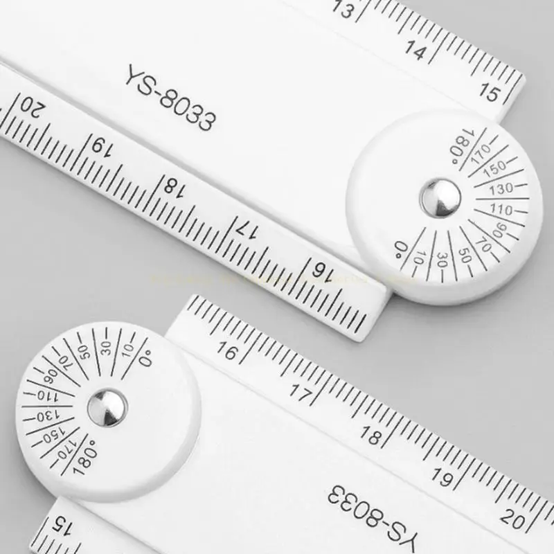 5 pari Piegatura portatile Geometrics Disegno del disegno Strumento disegno in plastica con chiara marcatura per degli