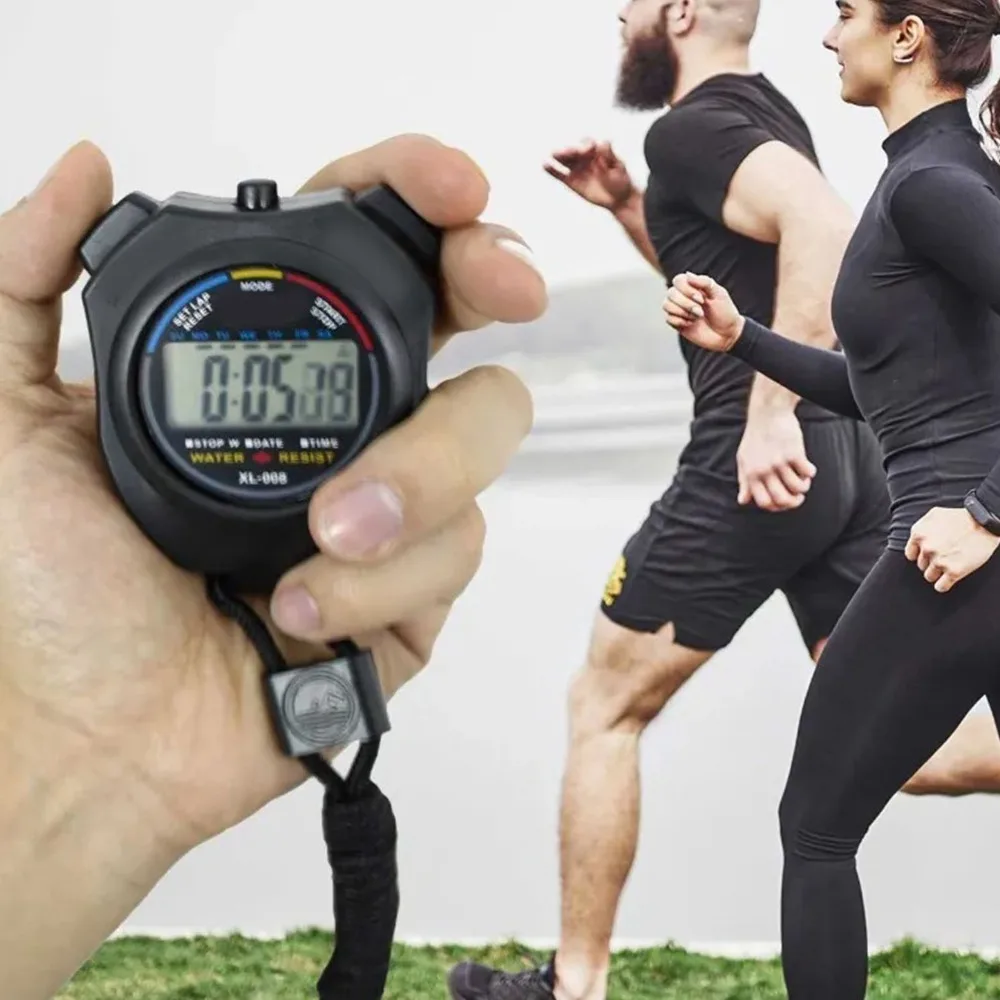 

Timer Portable Electronic Stopwatch Lightweight Black Digital Stopwatch LCD Display Sport Stopwatch Timer Sports Movement
