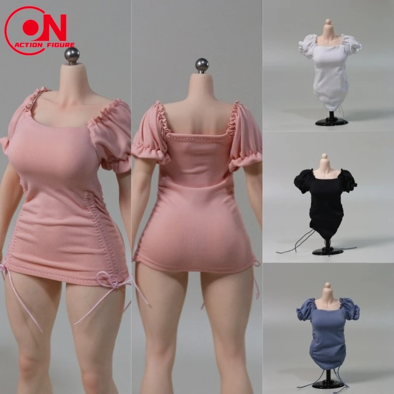 DMTOYS DF094 1/6スケール 女性用 バブルスリーブ フレンチドレス スカート 衣装モデル 12インチ TBL S53 AT202 VCD01 アクションフィギュアボディ対応