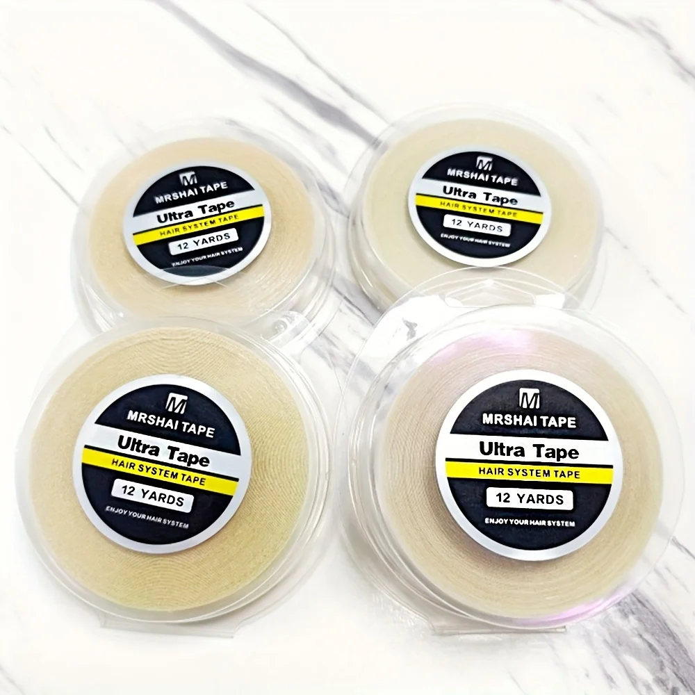 

1Roll White Ultra Hold Hair Double Sided Adhesives Tape For Hair Extension/Toupee/ Lace Wigs 3Yards 12yards 36yards Available