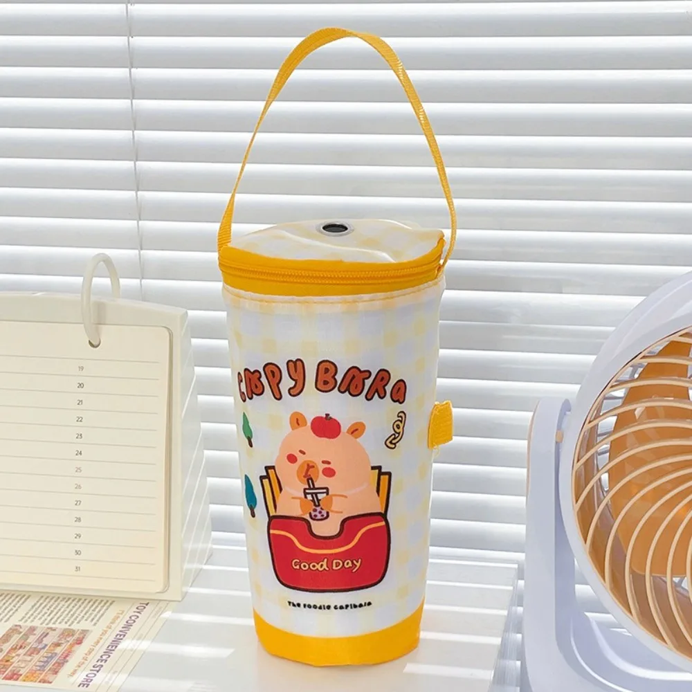 Cloth Milk Tea Tote Bag Traveling Eco-friendly Heat Preservation Bag Reusable Carrying Cup Holder Tumbler Cup Accessories