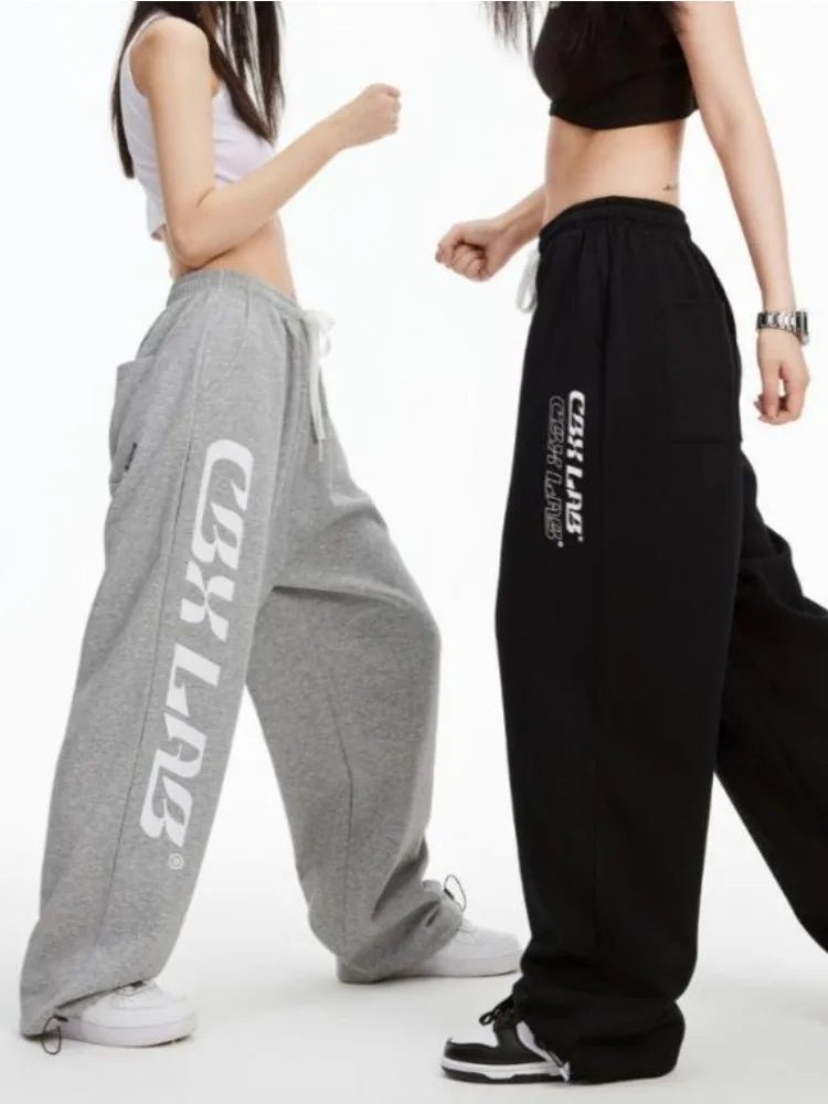 HOUZHOU Y2k Vintage Baggy Joggers Sweatpants Woman Oversized Korean Fasion Sports Pants Harajuku Streetwear Gyaru Kpop Trousers