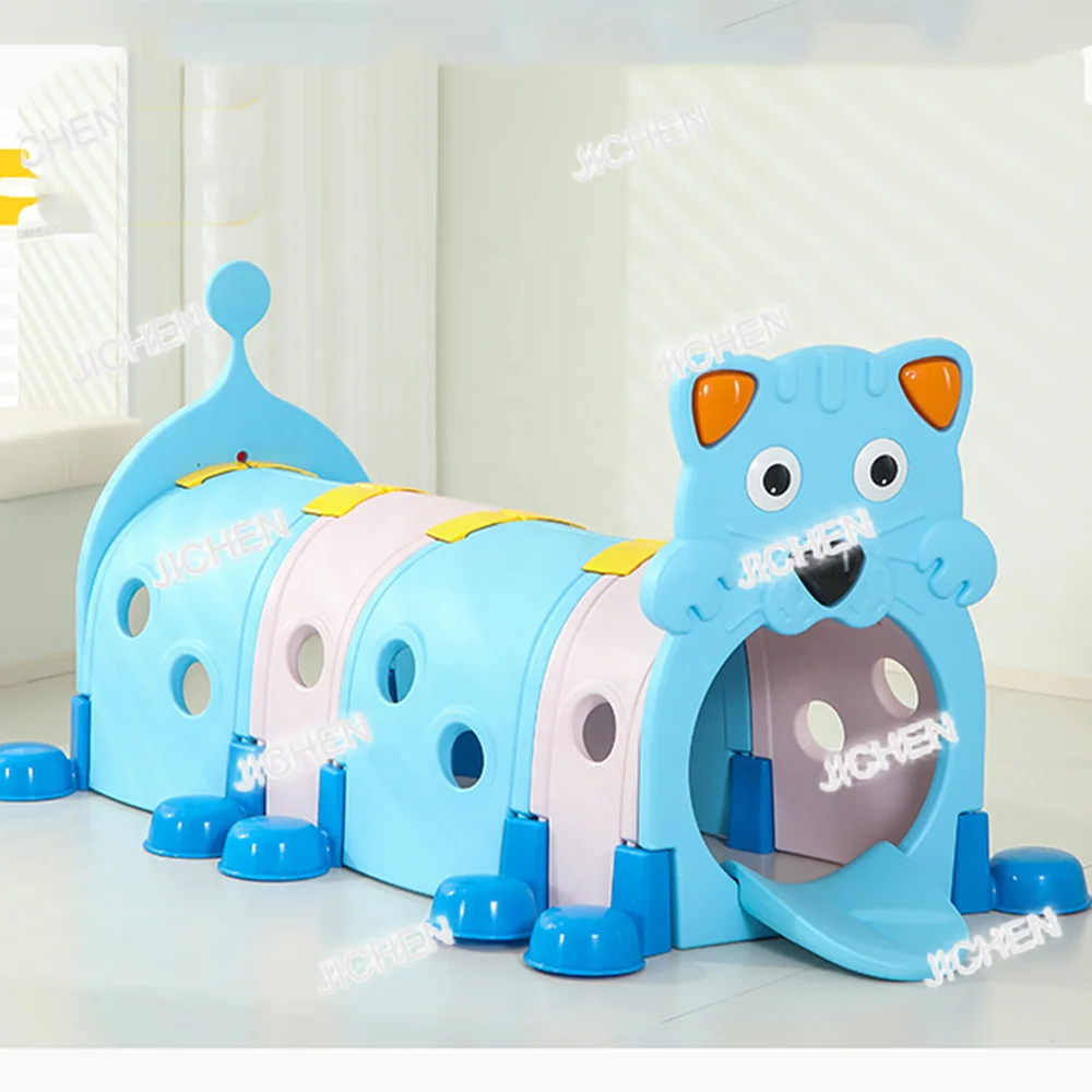อุโมงค์คลาน JC - ของเล่นเด็กทำจากพลาสติกทนทาน สำหรับใช้ในร่ม โรงเรียนอนุบาล และสถานรับเลี้ยงเด็ก