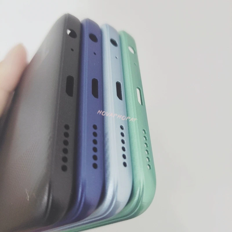 For Tecno POP 5 Lite BD4 / 5 Pro BD4J Battery Cover Back Rear Door Middle Frame Housing Power On Off Volume Button Camerara Lens