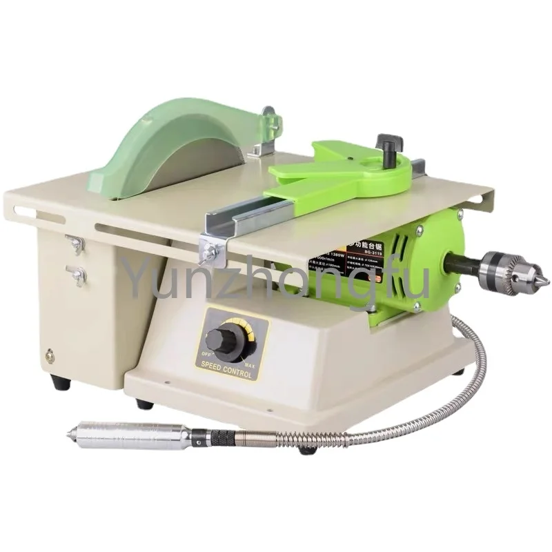 Grinder Tools Kit 220V 1380W Jewelry Stone Rock Woodworking Carving Polisher Buffer Lathe Grinding Cutting Machine Set Electric