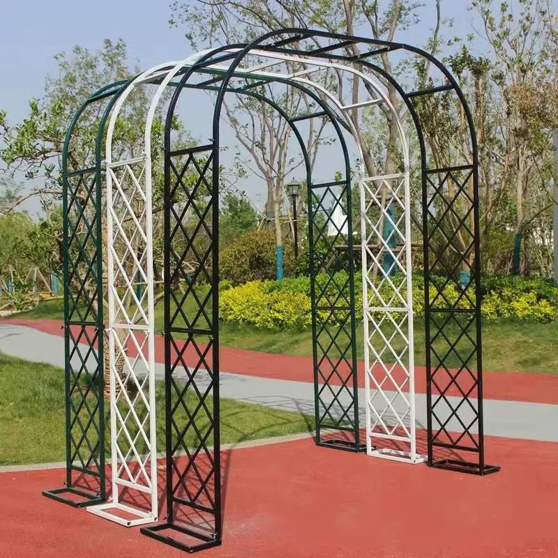 

Wedding arch flower rack climbing vine frame flower stand iron plant rack climbing balcony outdoor rose garden garden decoration