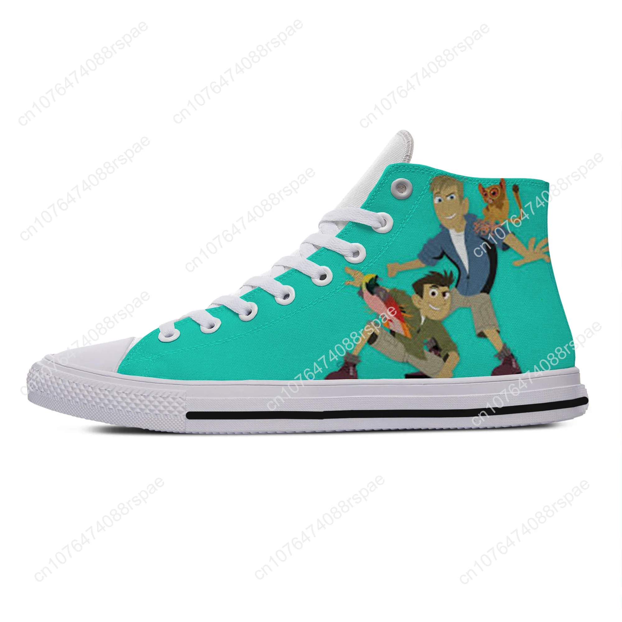 Hot Cool Fashion New Summer Sneakers Handiness scarpe Casual Cartoon Funny Kawaii uomo donna Wild Kratts High Top Board Shoes