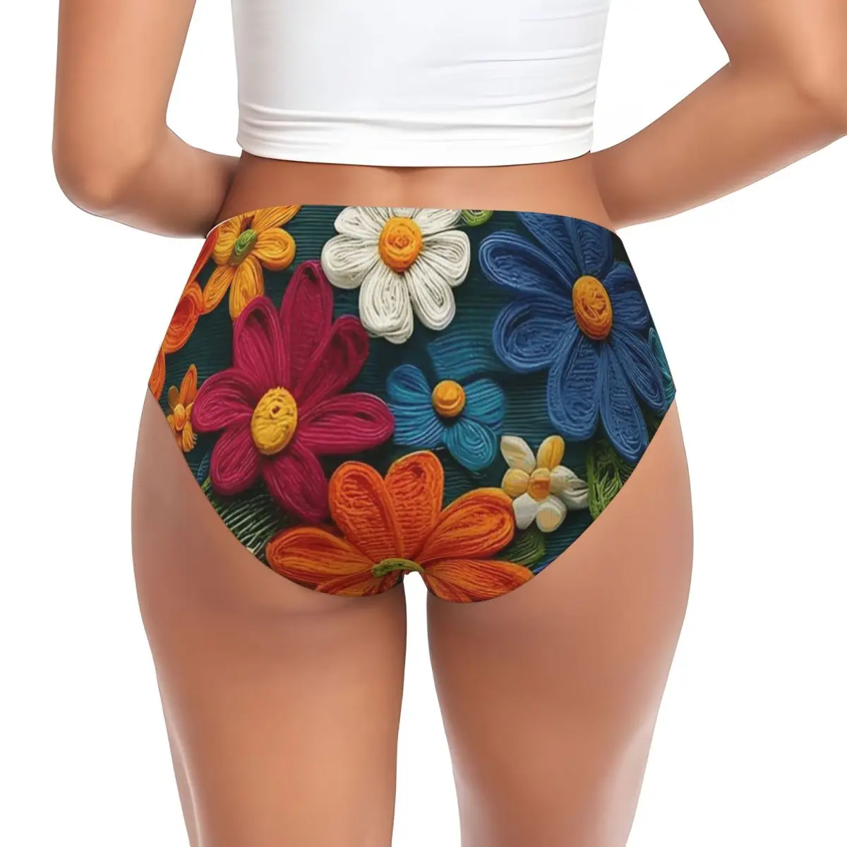 Custom Mexican Vintage Flroal Rebozos Mexicanos Panties Briefs Women's Comfort Briefs Underwear Breathable Female Underpants