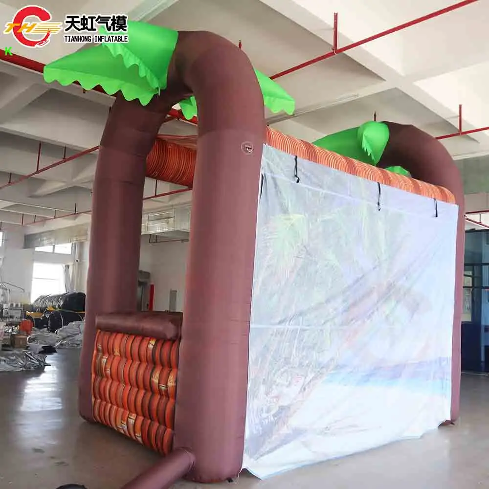 Fast Shipping 4.5x4.5x3m Giant Indian Inflatable Pub Tents Outdoor Blow Up Inflatable Snack Booth Bar Tents for Sale