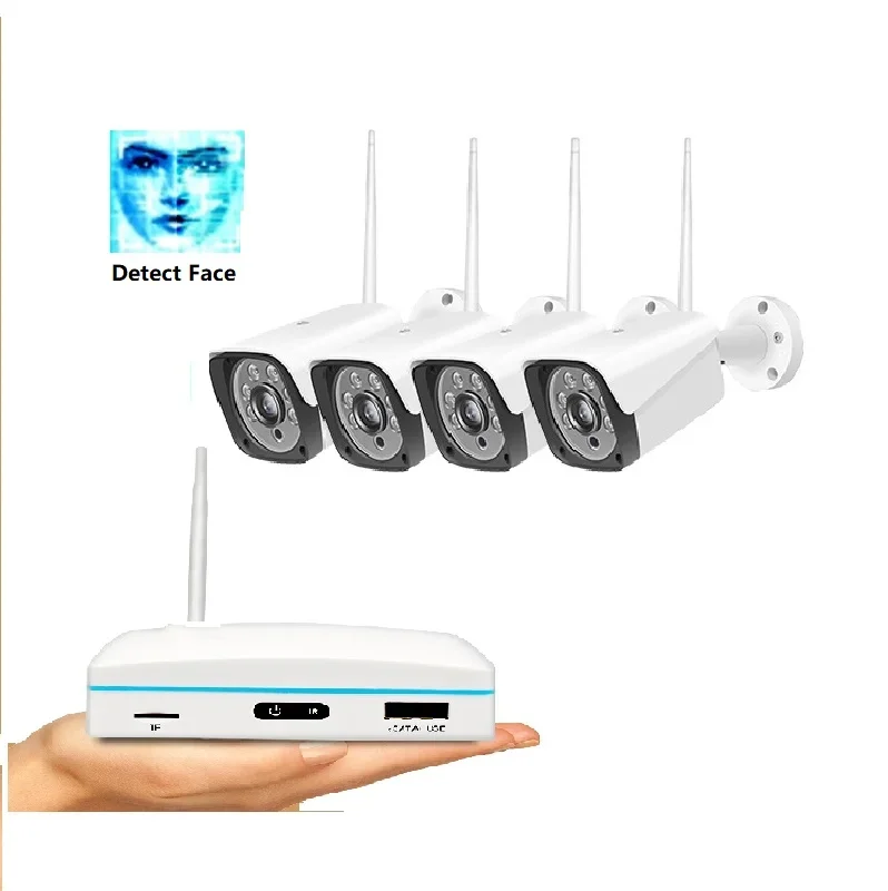 CCTV Wireless Surveillance System Kit  2mp Home Security Camera System Outdoor Camera Security Wif NVR Kit