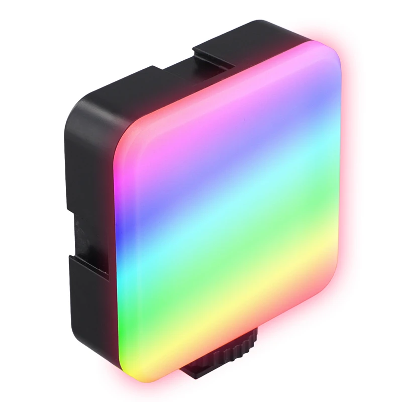 Full Color RGB LED Video Light 3000K-6000K Mini Fill Type-C Pocket Camera Hot Shoe Light