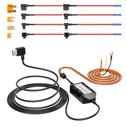 VIOFO-Kit Hardwire com fusível de circuito de conjunto completo, torneira, TYPE-C, HK4, A119MINI2, A229PLUS, A229PRO, A139, A139PRO, T130, WM1, 8 peças