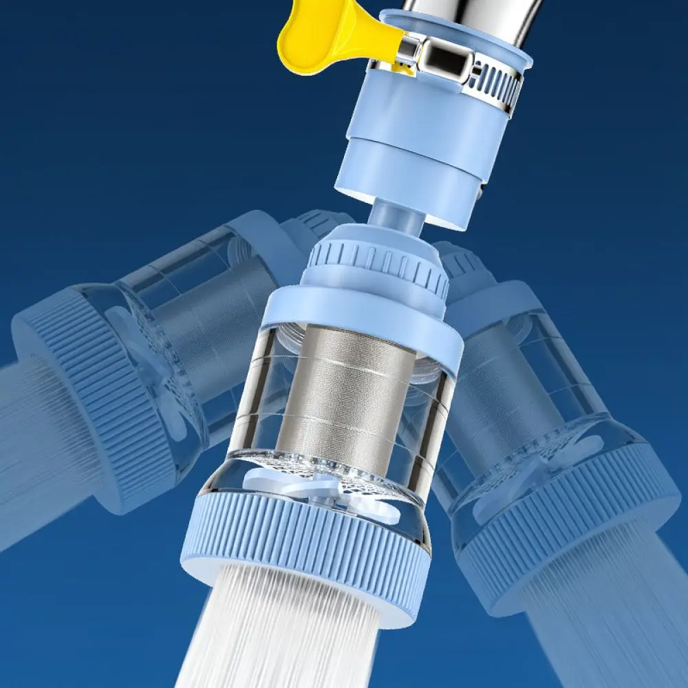 Adjustable Kitchen Faucet Filter Universal Swivel Spray Head Splash Resistant Nozzle Extension For Sink Washing