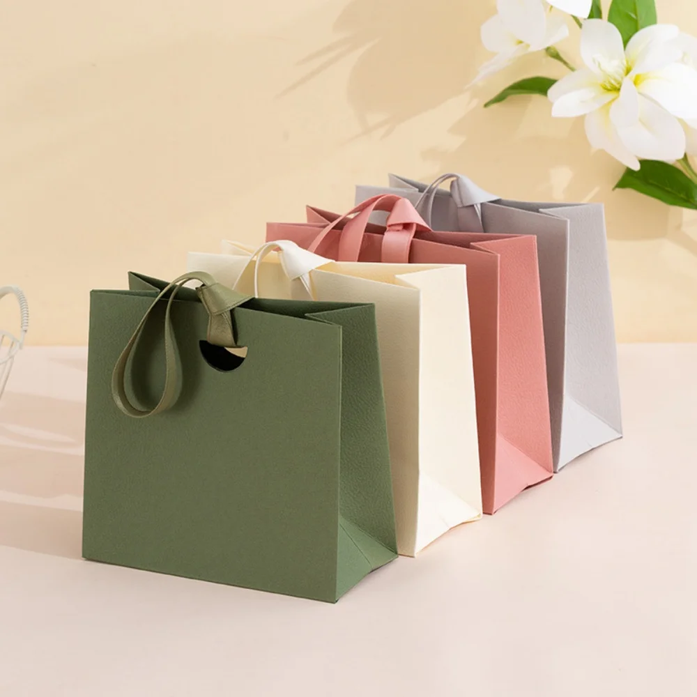 

Jewellery Packaging Tote Bag Sustainable Ribbon Handle Bag Gift Wrapping Bag Lightweight For Gift Wrapping Jewelry Storage