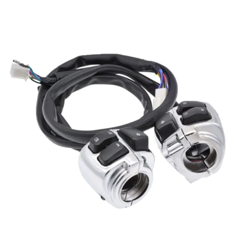 

A48P-мотоцикл 1 дюйм 25 мм жгут переключателей управления на руле звуковой сигнал поворота переключатель для Sportster Dyna Softail