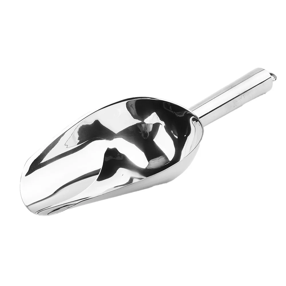 Aço inoxidável Ice Cube Pá, Ice Cream Scoops, Ice Cream Scoops, Buffet Tool, Gadget de cozinha, Golden Flour, 1Pc