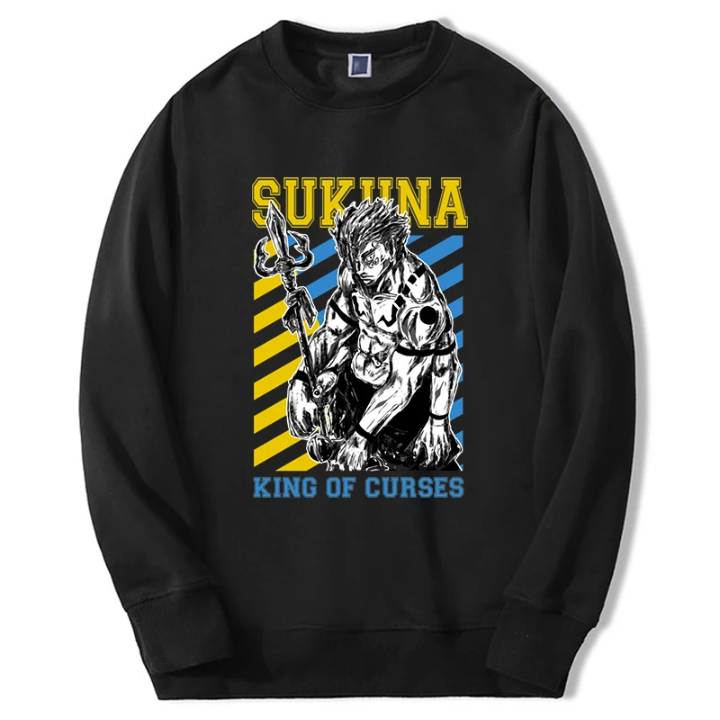 

Hot Anime 2024 Jujutsu Kaisen Sweatshirts Men Women Ryomen Sukuna Manga Graphic Hoodie New Hip Hop Harajuku Clothes Tracksuit