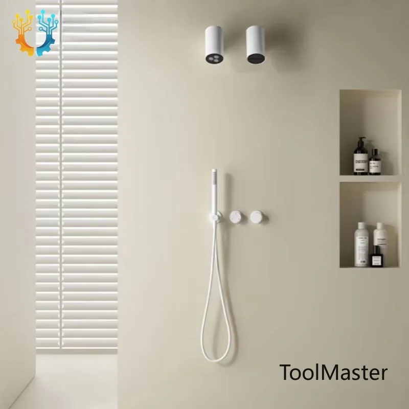 

【2026】In-wall Shower System With Creative Top Sprayer And Hot/Cold Water Mixer