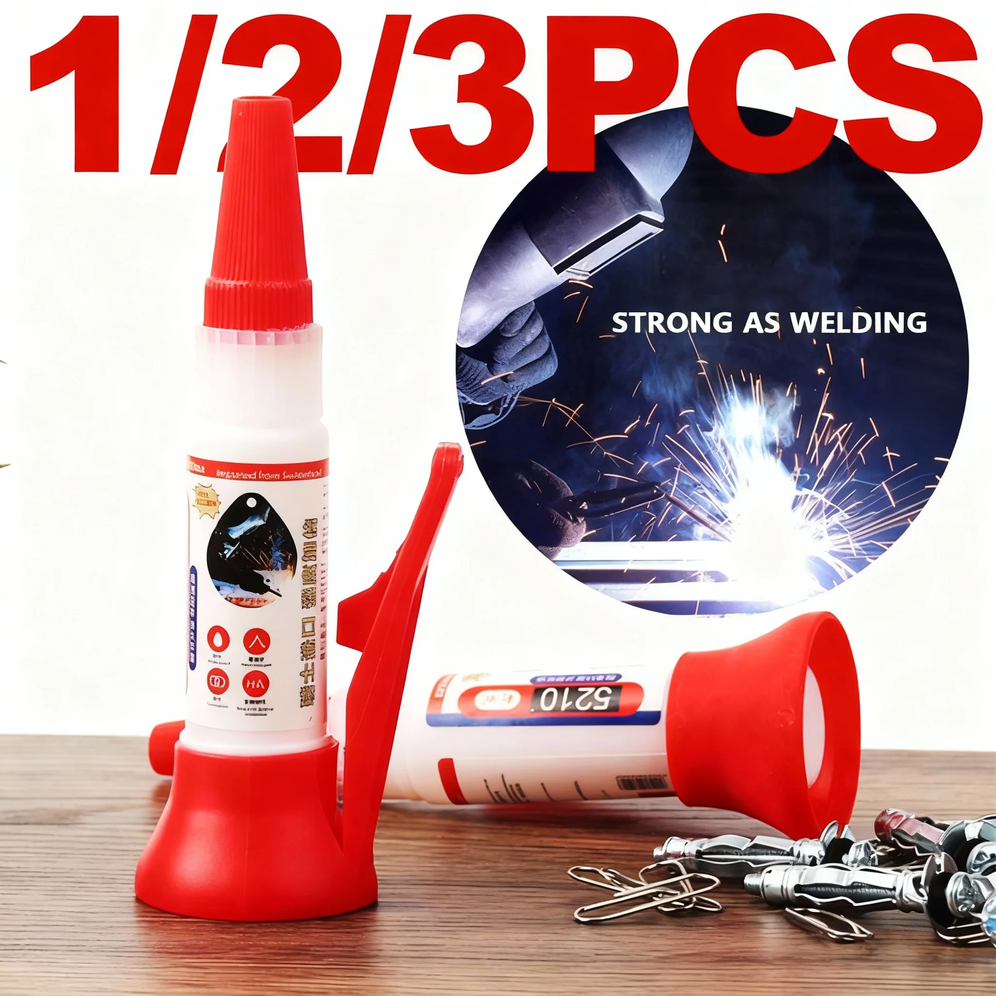 Strong Welding Adhesive Powerful Repair Waterproof Adhesive Universal Glue Quick-Drying Sealant Plastic Wood Metal Welding Glue