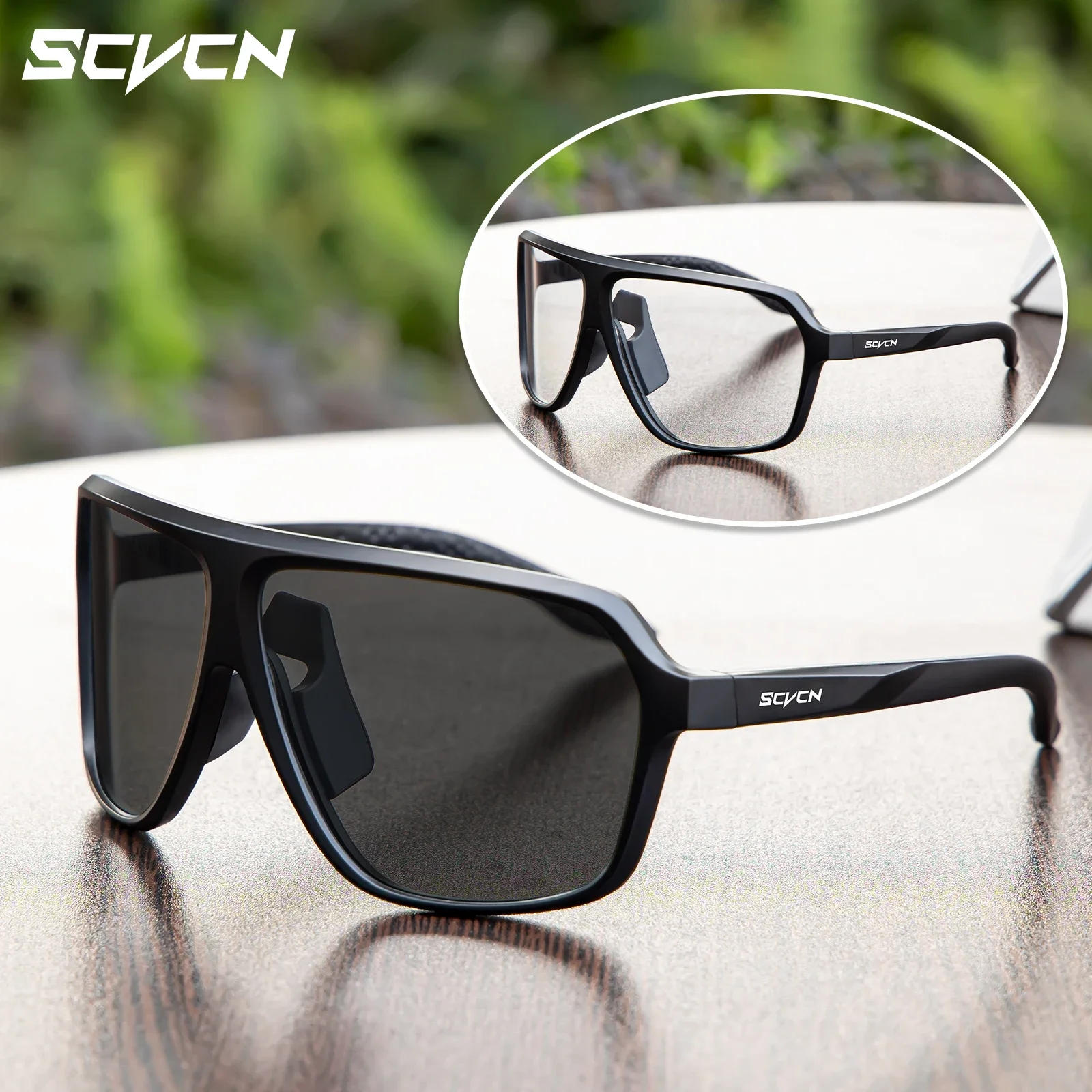 2024 Fashion Photochromic Sunglasses for Men Women Luxury Glasses Sports Racing UV400 MTB Bicycle Cycling Eyewear Sun Glass Cycl