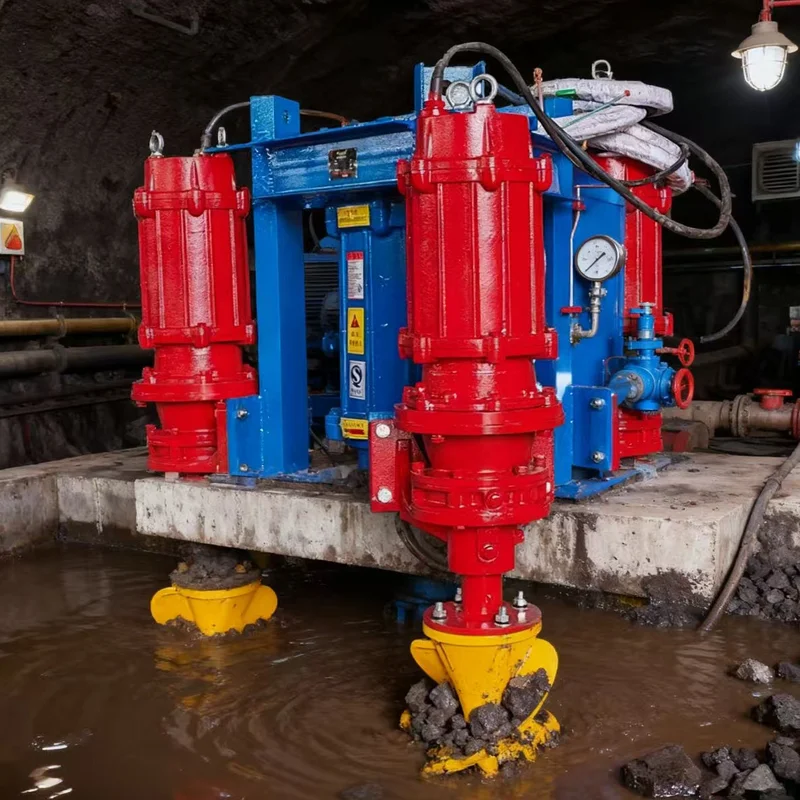 Pompa di aspirazione sommergibile per sabbia per acque luride da 7,5 cavalli, pompa per fango ad alta concentrazione