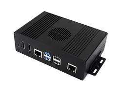 Multi-functional All-in-one Mini-Computer Kit Designed for Raspberry Pi 5 (NOT included), Aluminum Alloy Case, Options for Insid