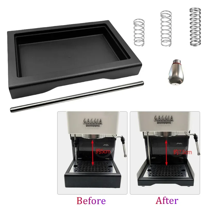 Coffee Drip Tray For Gaggia Classic Pro Coffee Machine,Drain pipe,6/9/12 Bar OPV Spring,1 Hole Steam Nozzle, Gaggia Drip Tray