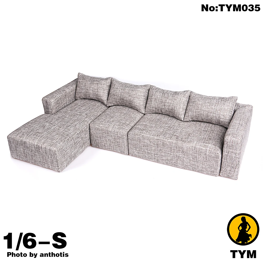 TYM035 1/6 Scale European Fashion Fabric Sofa Scene Accessories Fit 12-inch Action Figure Body Dolls