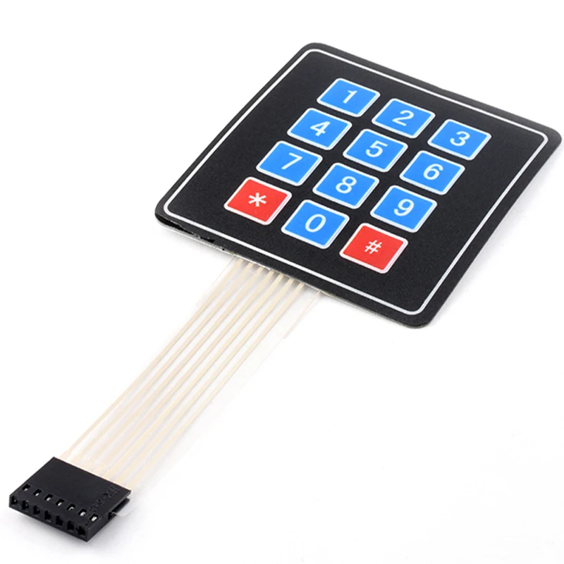 Neue 4 12 16 20 Tasten 4*4 Membranschalter-Tastatur 1x4 3x4 4x4 4*5 Matrix-Array Tastatur für Arduino Smart Car – Detail 3
