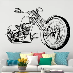 Harley Motorcycle Wall Art Sticker Poster for Living Room Bedroom Decoration Decals Wallpaper Mural Wall Stickers