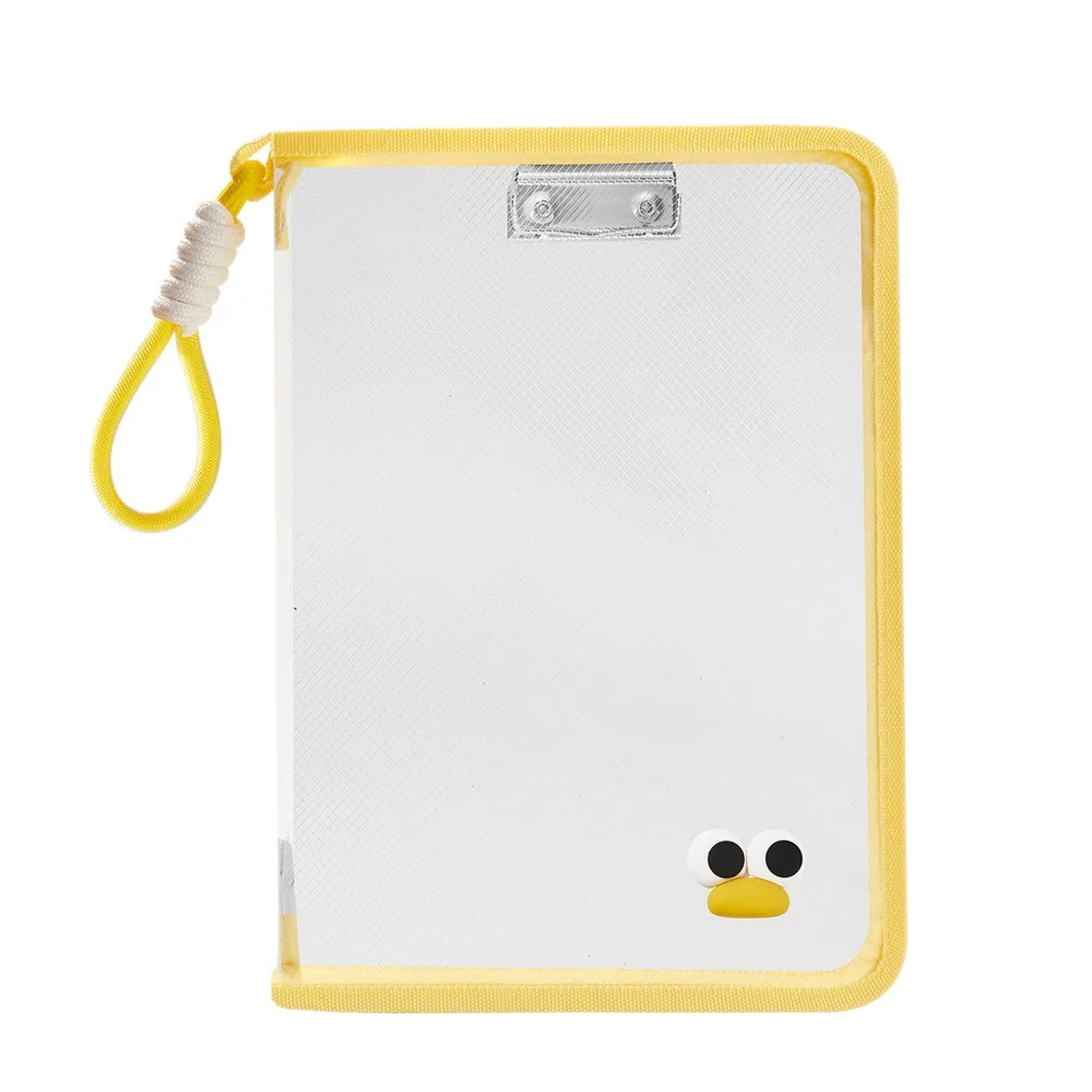 

Multifunctional Test Paper Storage Bag Large Capacity Morandi Color File Folder Bag Portable Built-in Clip Board