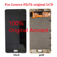 100% Original Amoled LCD Display Touch Screen Digitizer Assembly With Frame For Lenovo vibe P2 P2c72 P2a42 phone panel Sensor