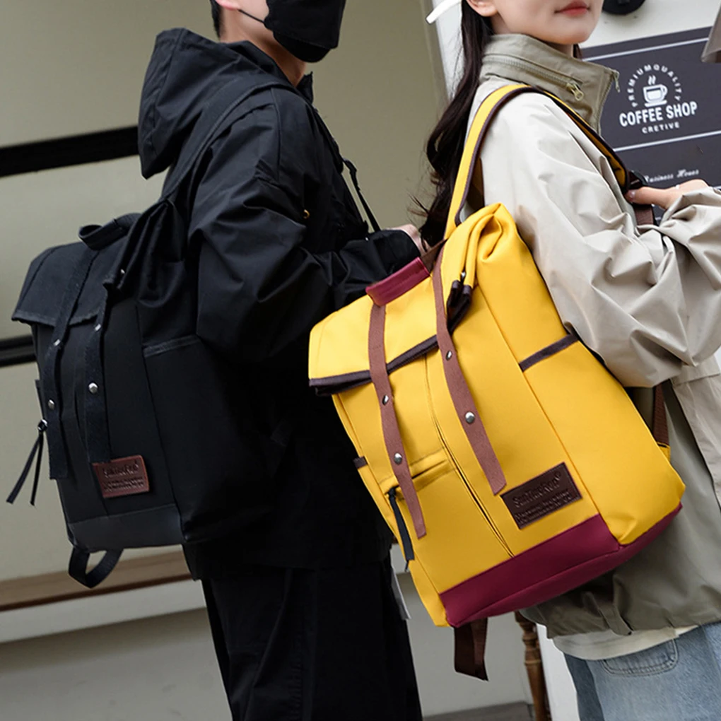 

Водонепроницаемый рюкзак для ноутбука для мужчин и женщин, вместительный и прочный женский рюкзак, дорожная сумка черного цвета