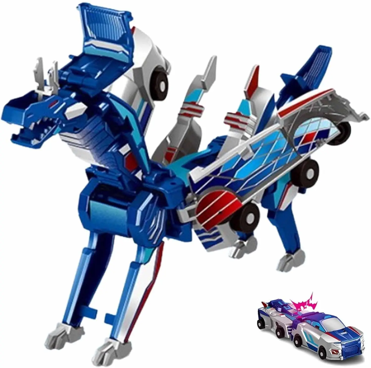 

Игрушечный автомобиль-трансформер 2 в 1, магнитные машинки-трансформеры — автомобили с трансформацией столкновений, подарок для вечеринки