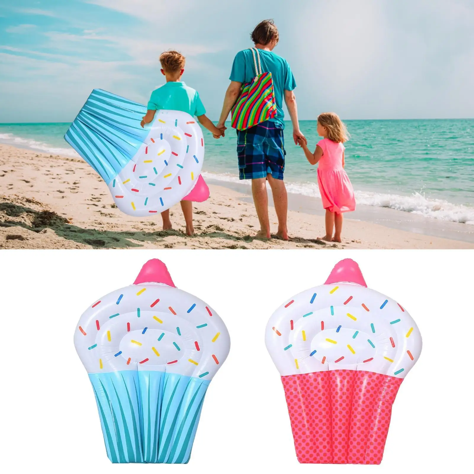 عوامات حمام السباحة على شكل كعكة يطفو لحمام السباحة حصيرة طوف السرير ألعاب عائمة وسادة صالة بولي كلوريد الفينيل لحديقة حمامات الشمس في الهواء الطلق