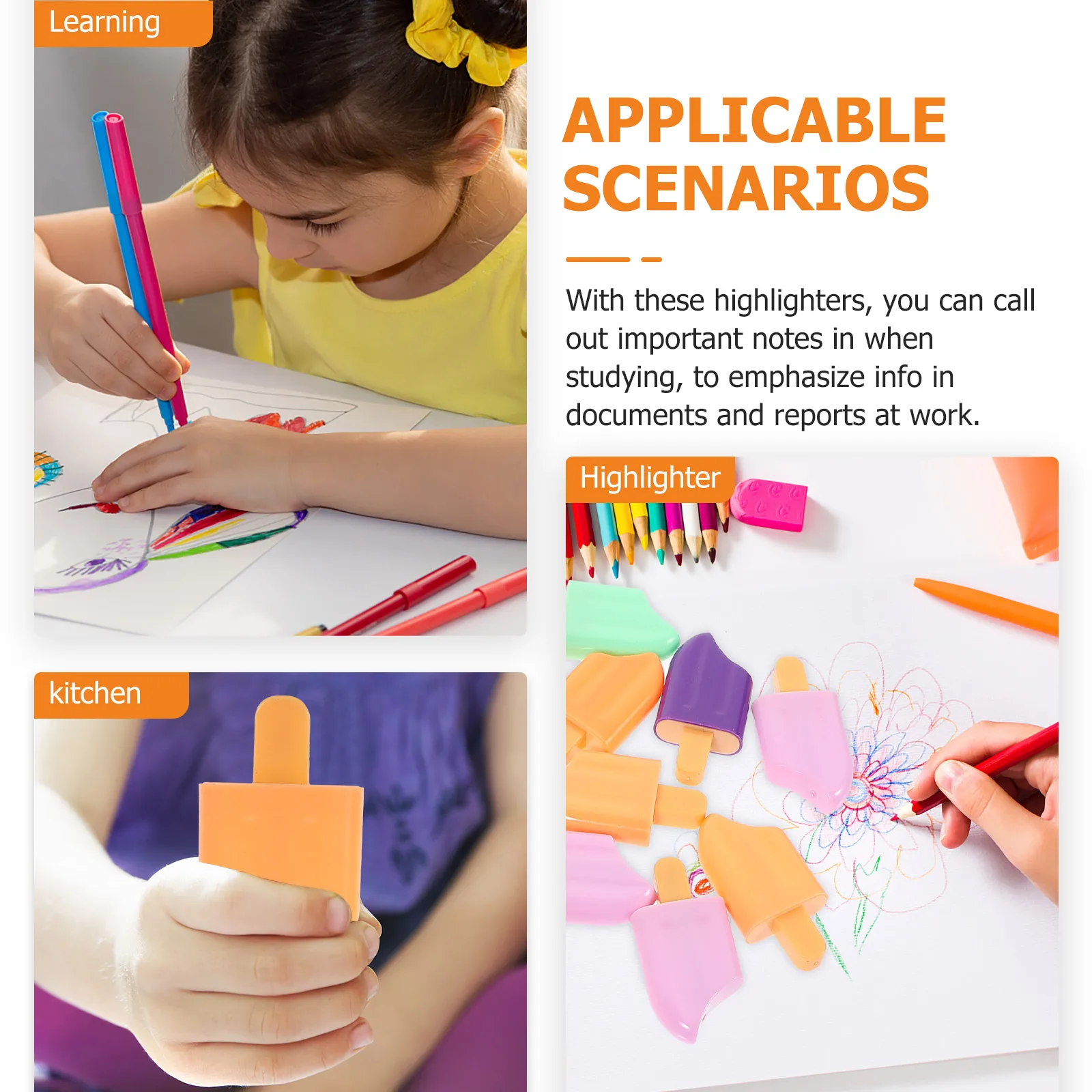 

20 Pcs Highlighters Colorful Colorful Highlighters Pens Portable Stationery Smooth Writing No Ink Leakage