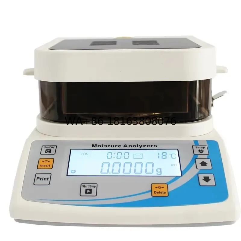 Halogen Moisture Meter-High Precision Moisture Analyzer for FCP Industries Compliant with ISO 6496 & ASTM D2867 Standards